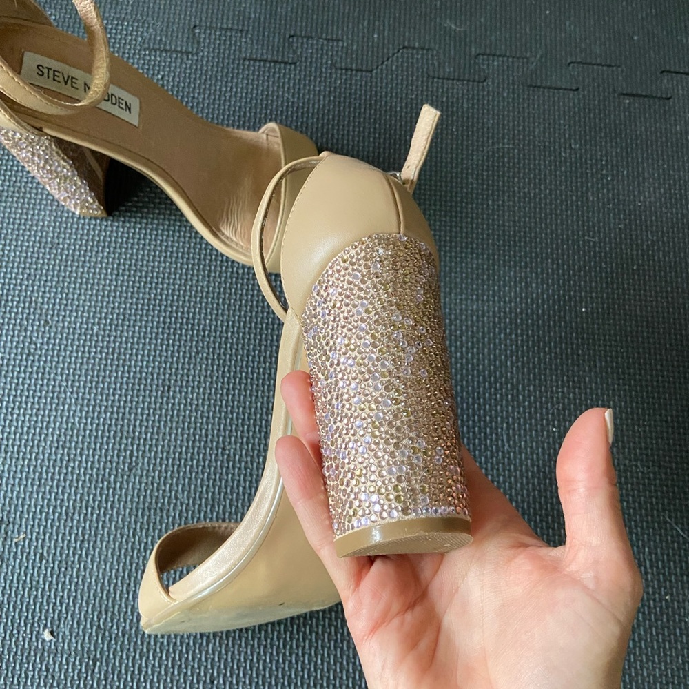 Steve Madden Rhinestone Carson Heels - Picture 2 of 8